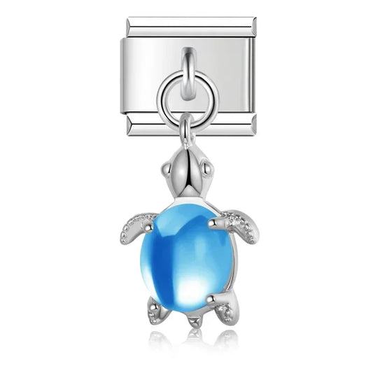 Charm Colgante Tortuga Azul Cielo