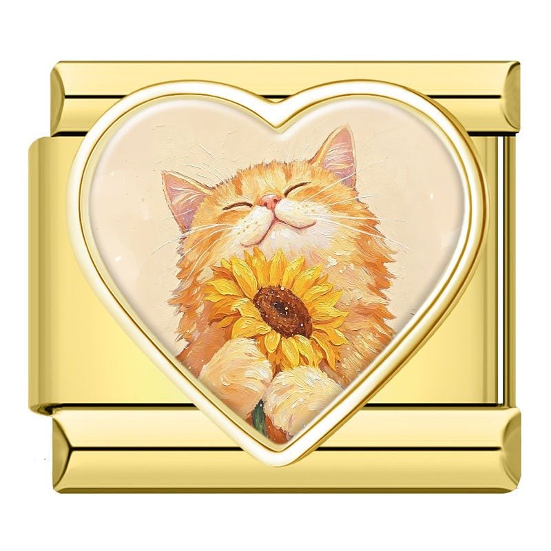 Novedades - Charm Gatito Naranja