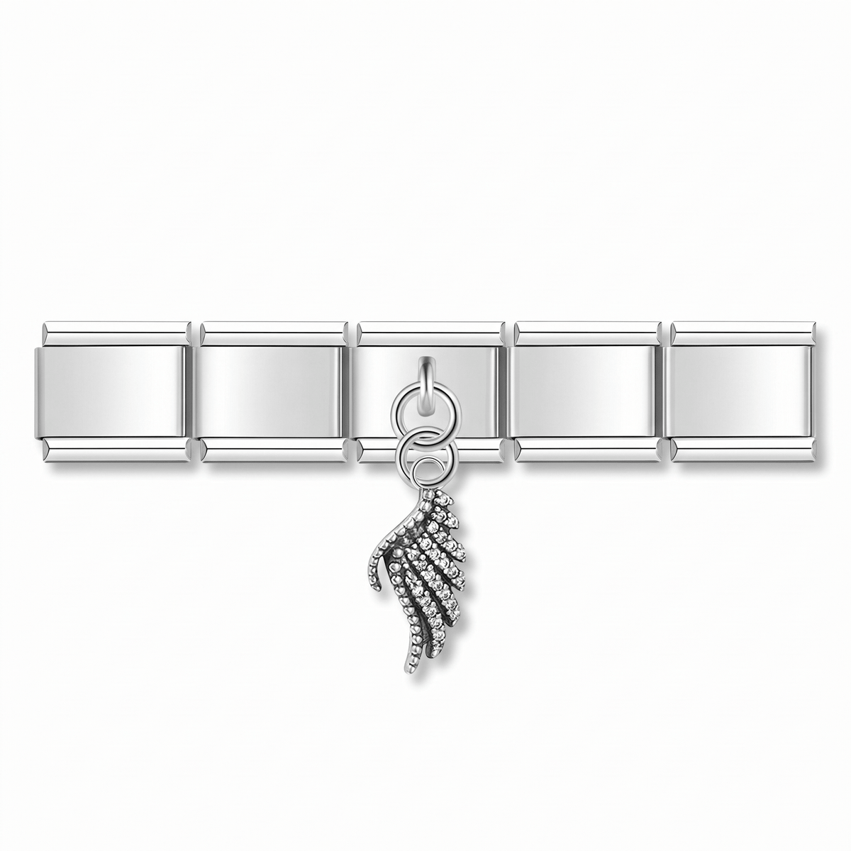 Charm Ala en pulsera italiana de eslabones