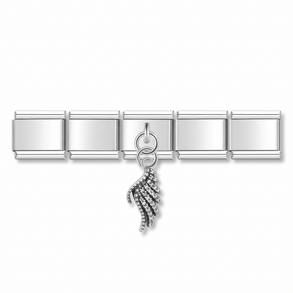 Charm Ala en pulsera italiana de eslabones