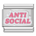 Charm anti social (Plateado)