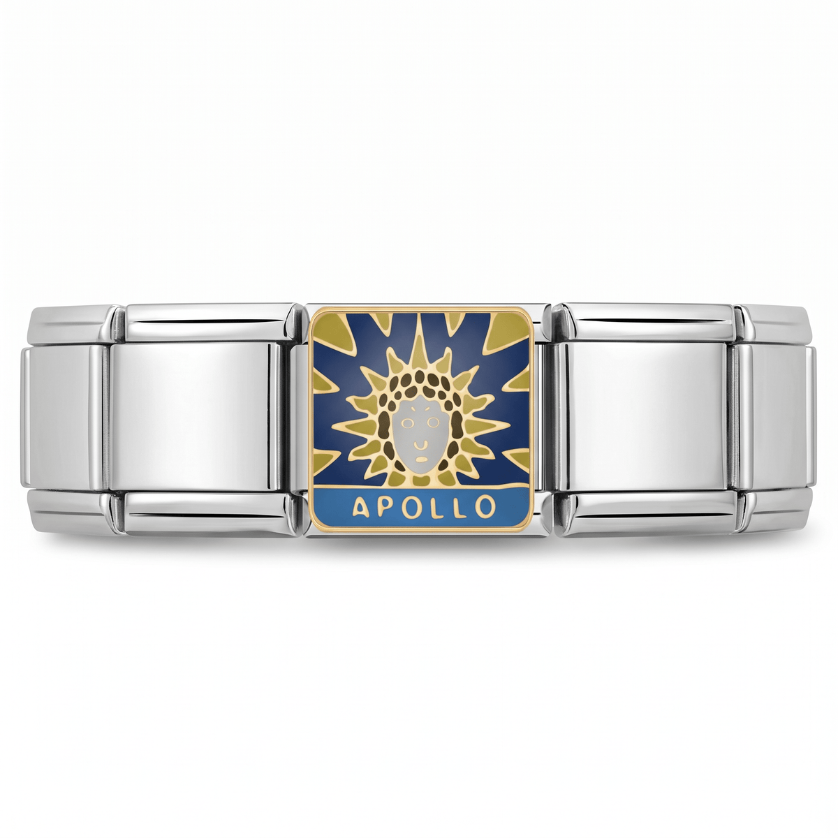 Charm Apollo en pulsera italiana de eslabones