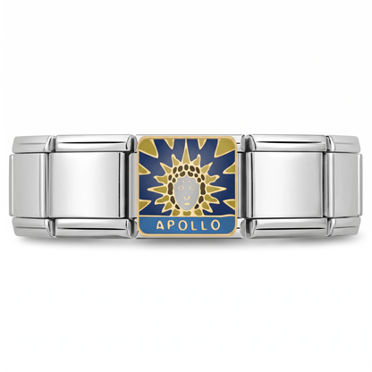 Charm Apollo en pulsera italiana de eslabones