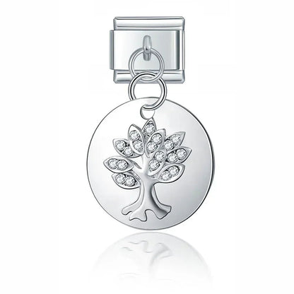 Charm Arbol de la Vida (Colgante, Plateado) - Italian Charms