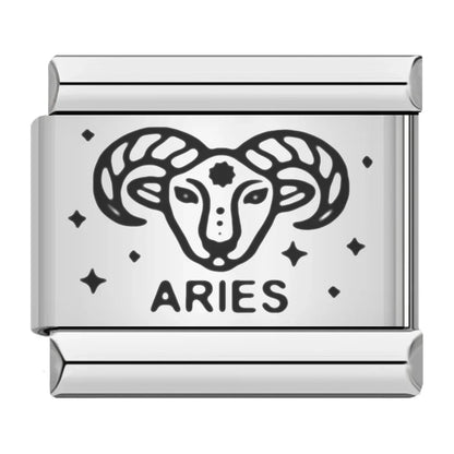 Charm Aries (Plateado) - Italian Charms