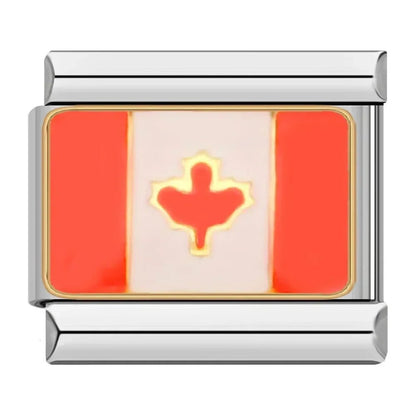 Charm Bandera de Canadá - Italian Charms