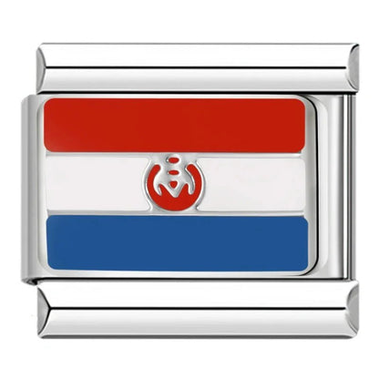 Charm Bandera de Paraguay - Italian Charms