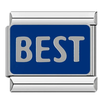 Charm Best (Fondo Azul) - Italian Charms