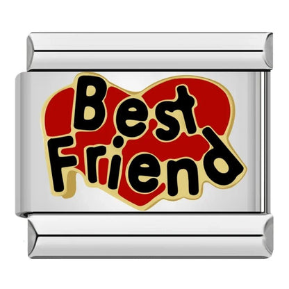 Charm Best friend (Rojo) - Italian Charms