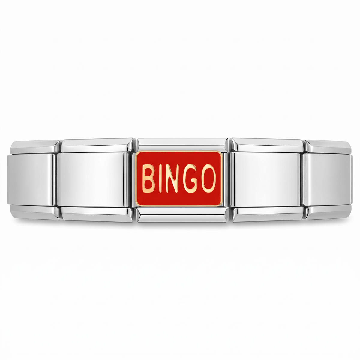 Charm BINGO en pulsera italiana de eslabones