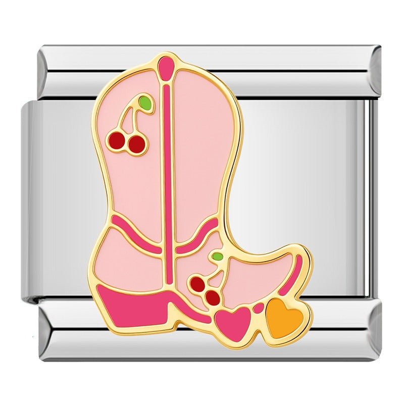 Charm Bota Rosa - Italian Charms