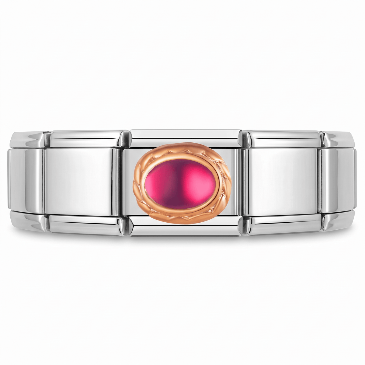 Charm Brillo en pulsera italiana de eslabones
