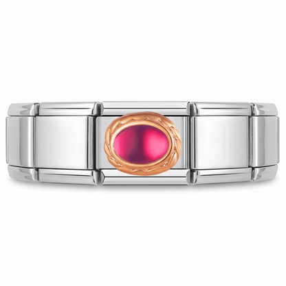 Charm Brillo en pulsera italiana de eslabones