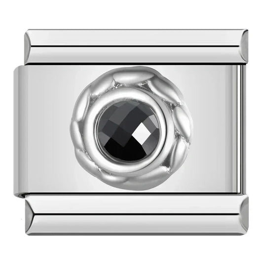 Charm Brillo Negro - Italian Charms