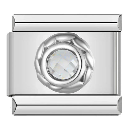 Charm Brillo Plateado - Italian Charms