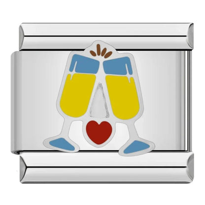 Charm Brindis (Copas) - Italian Charms