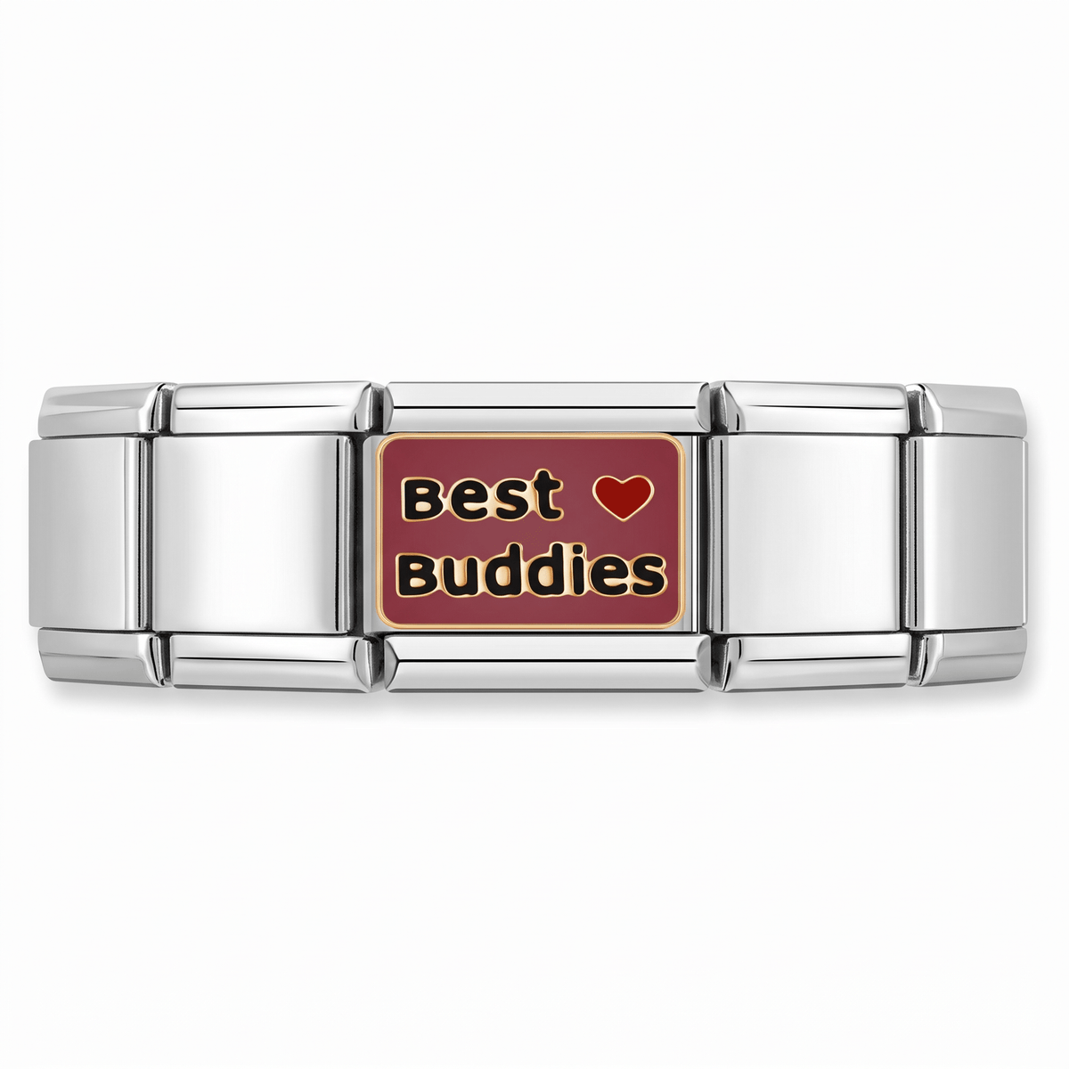 Charm Buddies en pulsera italiana de eslabones
