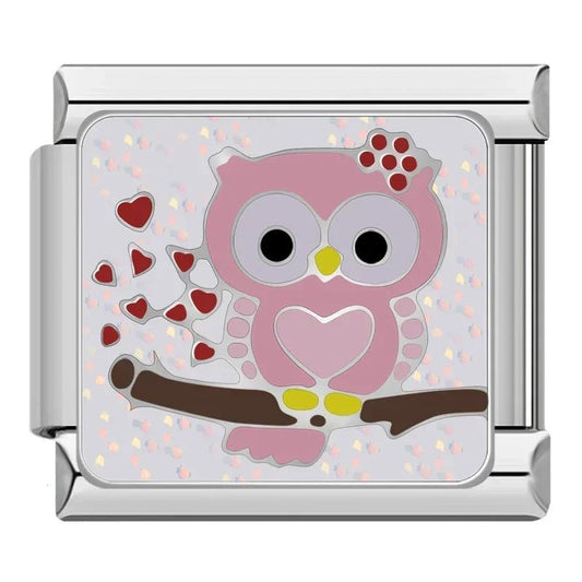 Charm Búho Enamorado - Italian Charms