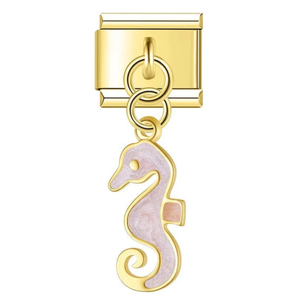 Charm Caballito de Mar (Rosa Claro) - Italian Charms