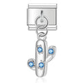 Charm Cactus (Colgante, Plateado)