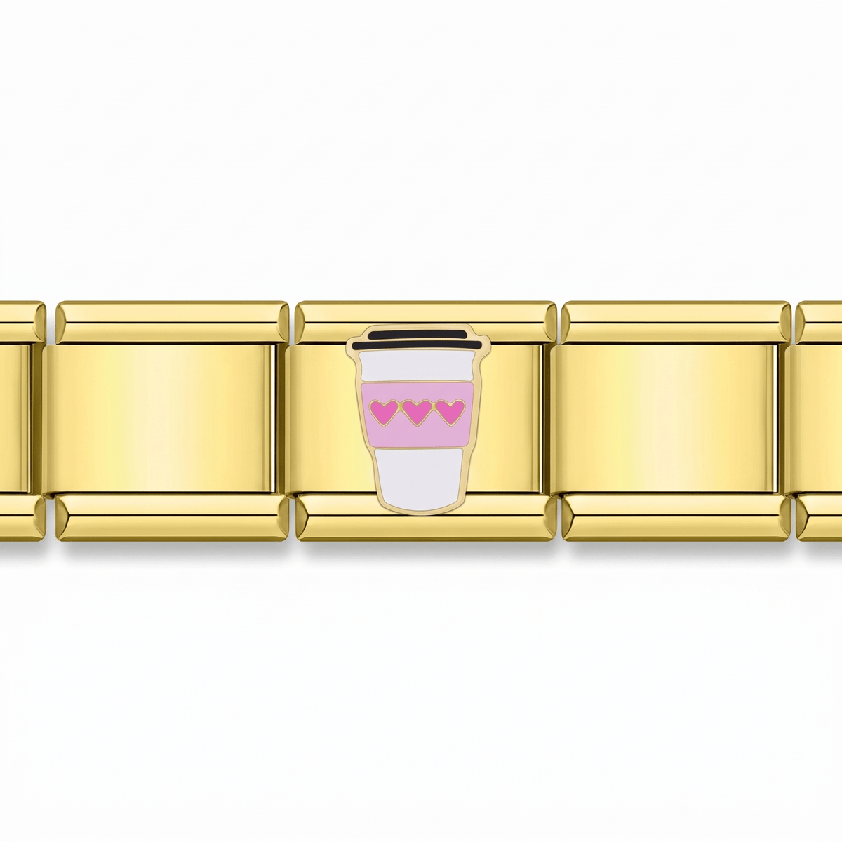 Charm Café en pulsera italiana de eslabones