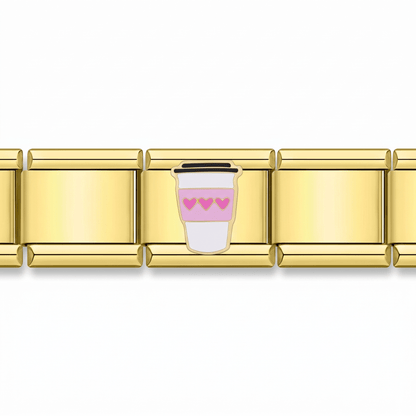 Charm Café en pulsera italiana de eslabones