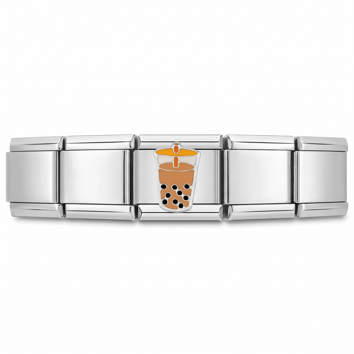Charm Cafe Tapioca en pulsera italiana de eslabones