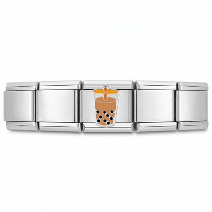 Charm Cafe Tapioca en pulsera italiana de eslabones