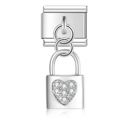 Charm Candado color plata - Italian Charms
