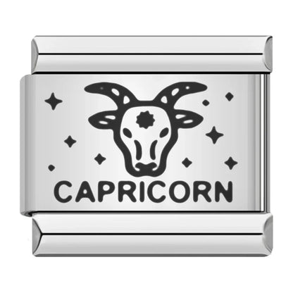 Charm Capricornio (Plateado) - Italian Charms