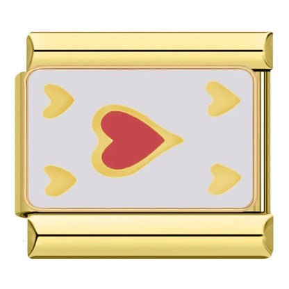 Charm Carta (Dorado) - Italian Charms