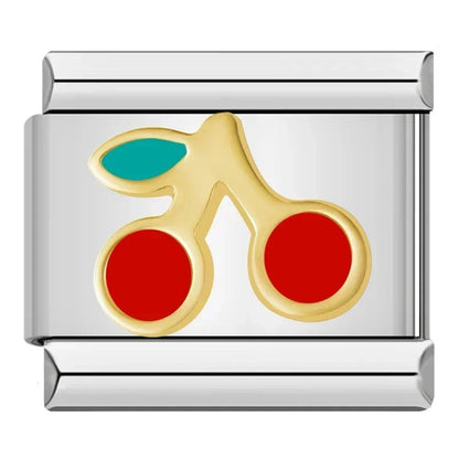 Charm Cereza (Plateado) - Italian Charms