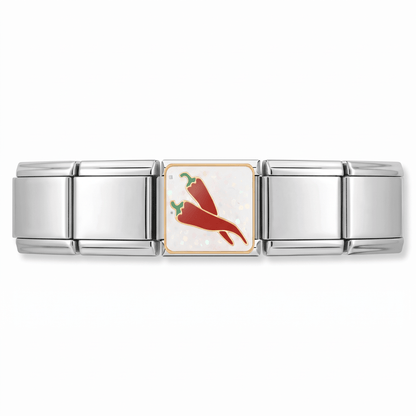Charm Chiles en pulsera italiana de eslabones