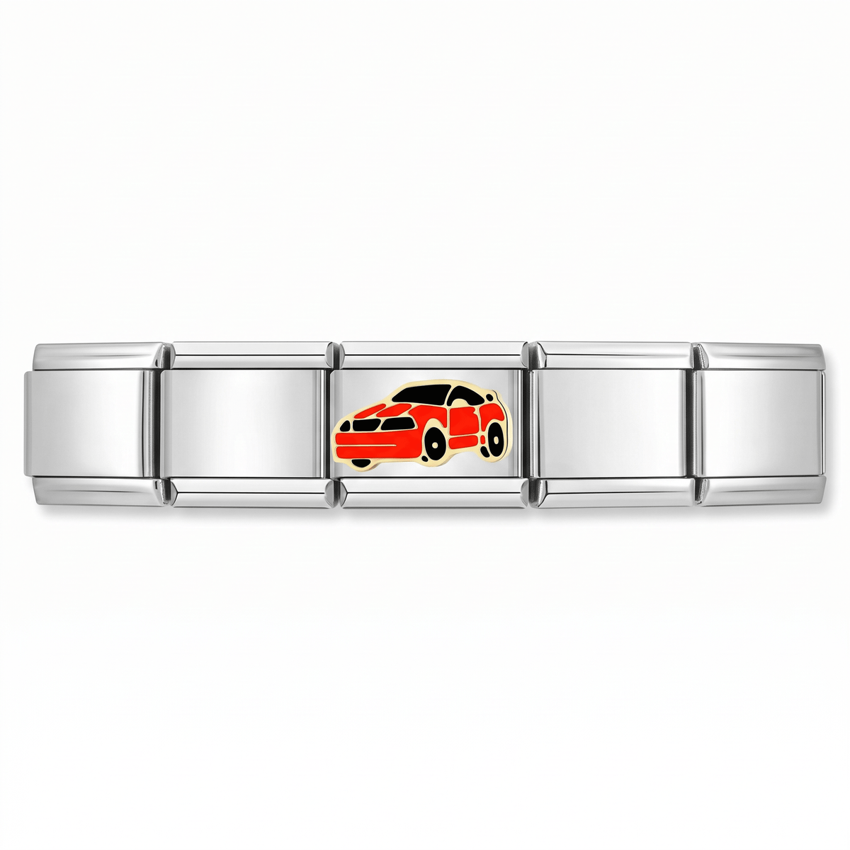 Charm Coche en pulsera italiana de eslabones