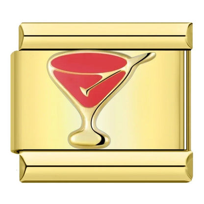 Charm Vino Coctel Martini (Dorado) - Italian Charms