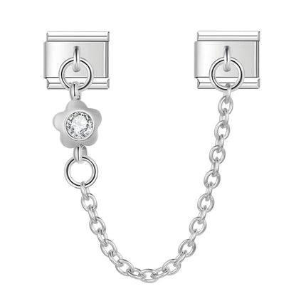 Charm Colgante (Cadena con Flor) - Italian Charms