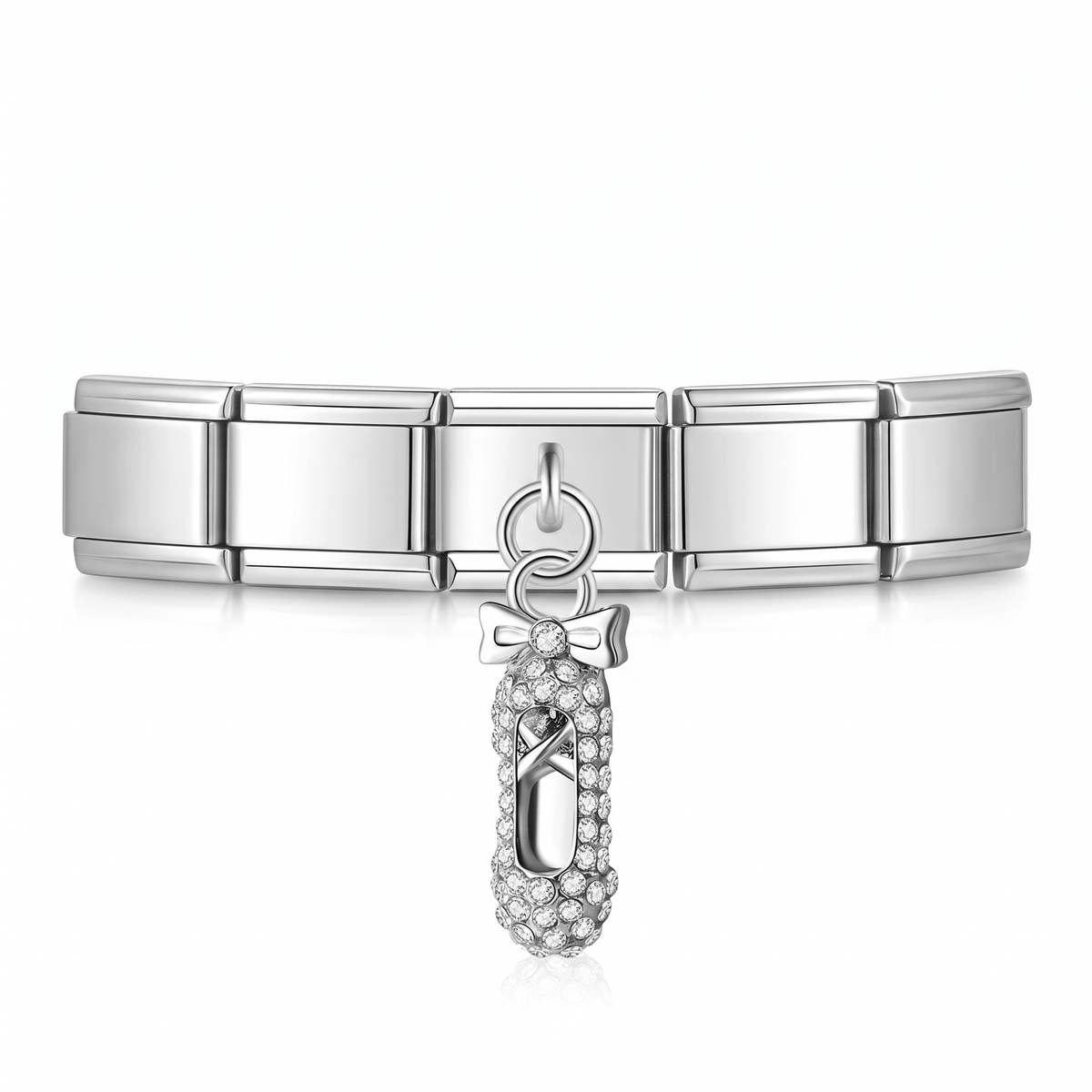 Charm Colgante Ballet en pulsera italiana de eslabones
