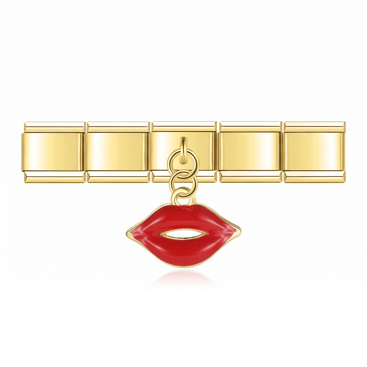 Charm Colgante beso en pulsera italiana de eslabones