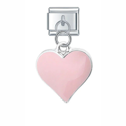 Charm Colgante Corazón (Rosa) - Italian Charms