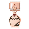 Charm Colgante Cup Cake (Oro Rosa)