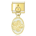 Charm Pendente Fiore Dorato