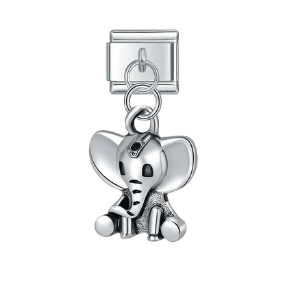 Charm Colgante Elefante (Plata) - Italian Charms