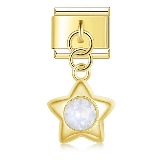 Charm Colgante estrella dorada - Italian Charms