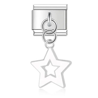 Charm Colgante Estrella plata (Colgante Silueta) - Italian Charms
