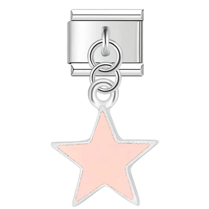 Charm Colgante Estrella Rosa - Italian Charms