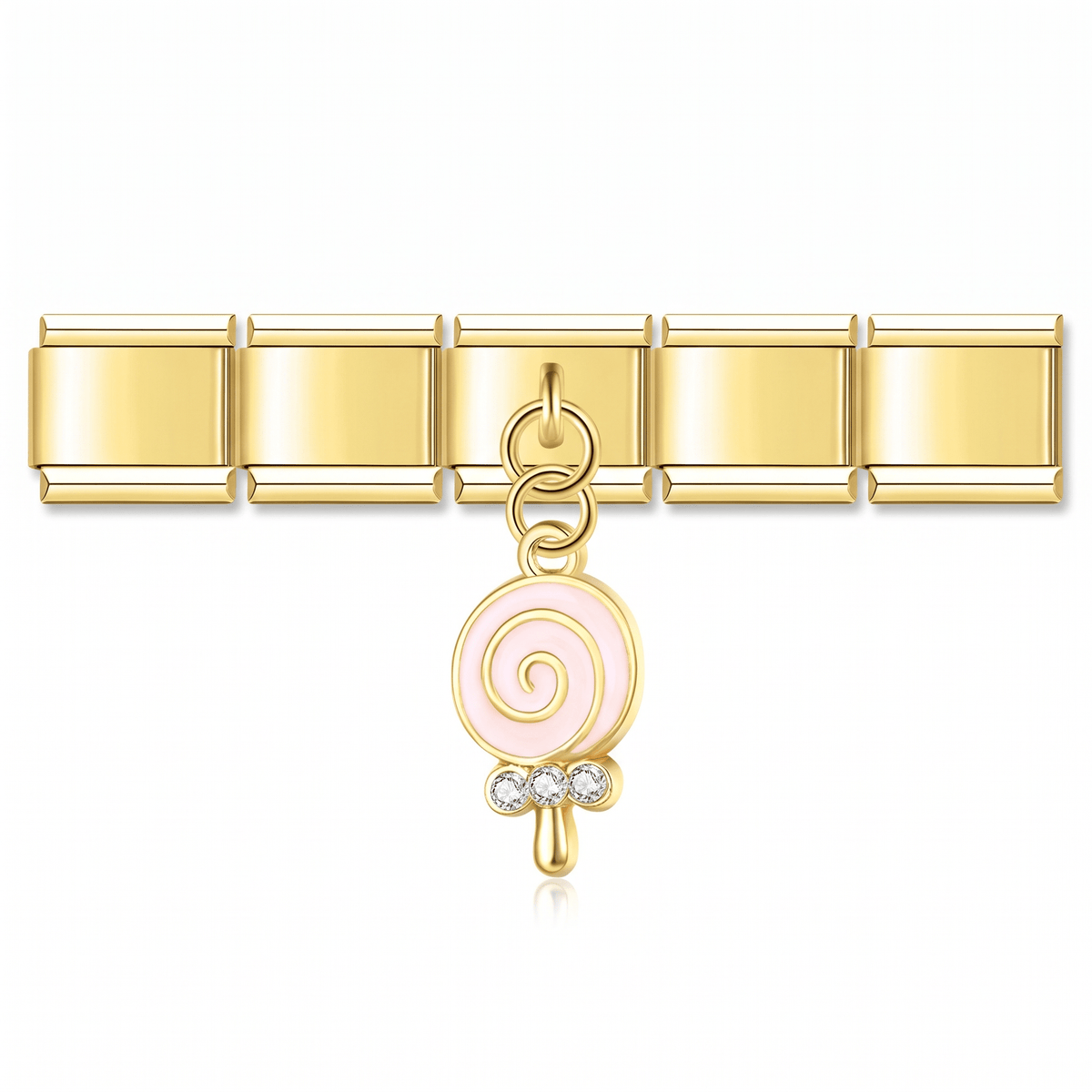 Charm Colgante paleta en pulsera italiana de eslabones