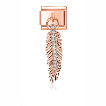 Charm Colgante Pluma - Italian Charms