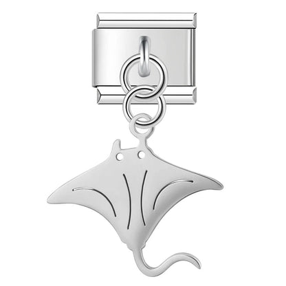 Charm Colgante Raya Mar (Plateado) - Italian Charms