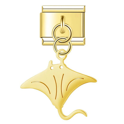 Charm Colgante Raya Mar (Dorado) - Italian Charms