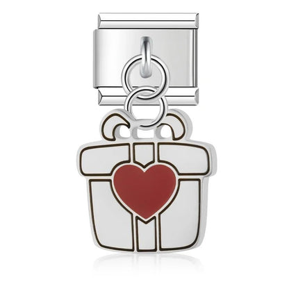 Charm Colgante Regalo (Plateado) - Italian Charms